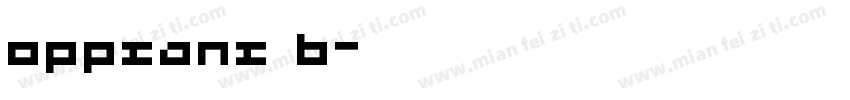 oppsans b字体转换